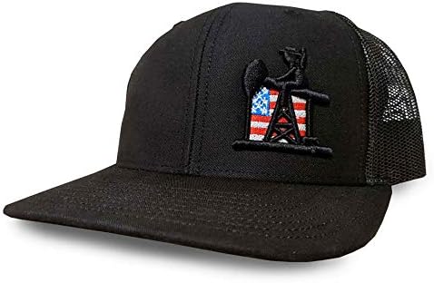 Olajmező Unisex Sapka Áramszünet USA Zászló baseball Sapka, Fekete, Egy Méret