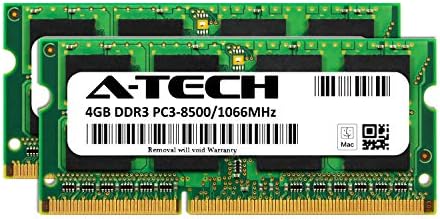 Egy-Tech Apple 8GB Kit (2 X 4GB) DDR3 1067MHz / 1066mhz memóriával PC3-8500 SODIMM iMac (Korai/Közepes/2009 végén, 20/24 inch, 21.5/27