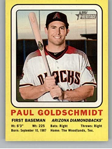 2018 Topps Örökség Magas Száma 1969 '69-Es Gyűjtő Kártyák 69CC-PG Paul Goldschmidt Arizona Diamondbacks Hivatalos MLB Baseball Trading