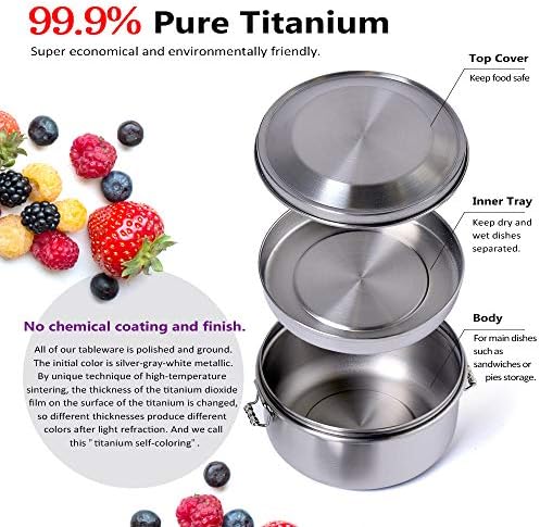 VARNAHOME Titán Bento Box W/ Dupla Réteg Kialakítása (600ML)-BPA Mentes